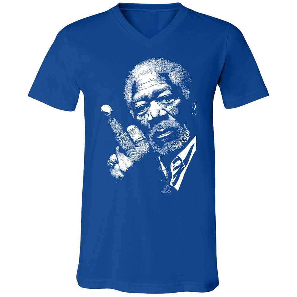 Morgan Freeman middle finger - True Royal - 4