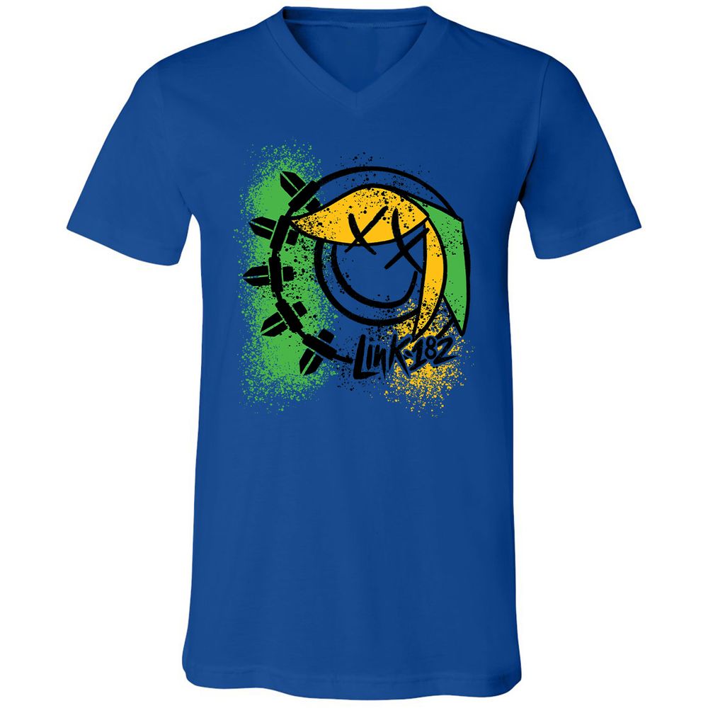Unisex V-Neck T-Shirt - MLJNNR36 - True Royal - 4