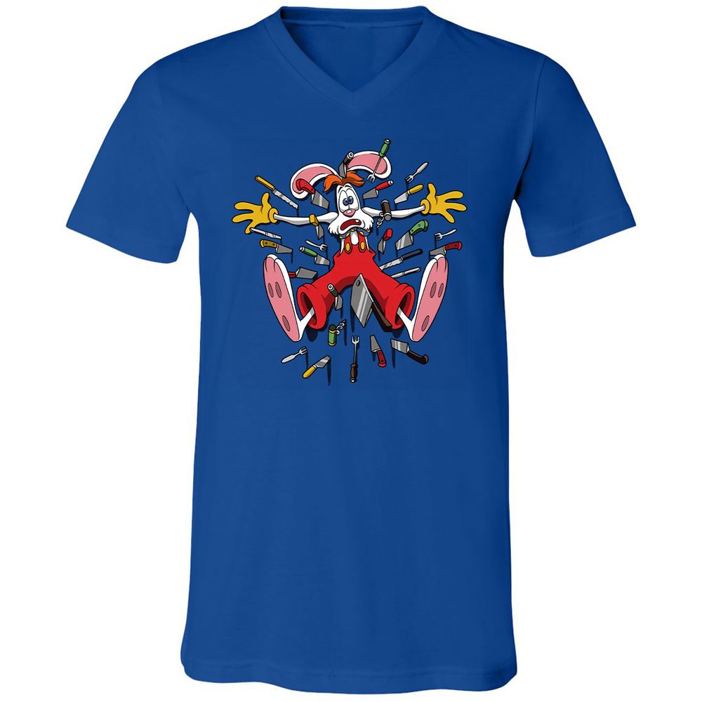 Unisex V-Neck T-Shirt - 5ZATVGA1 - True Royal - 4