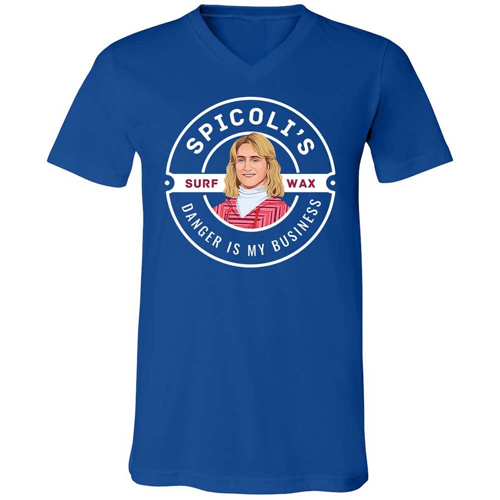 Unisex V-Neck T-Shirt - P8MGEWTS - True Royal - 4