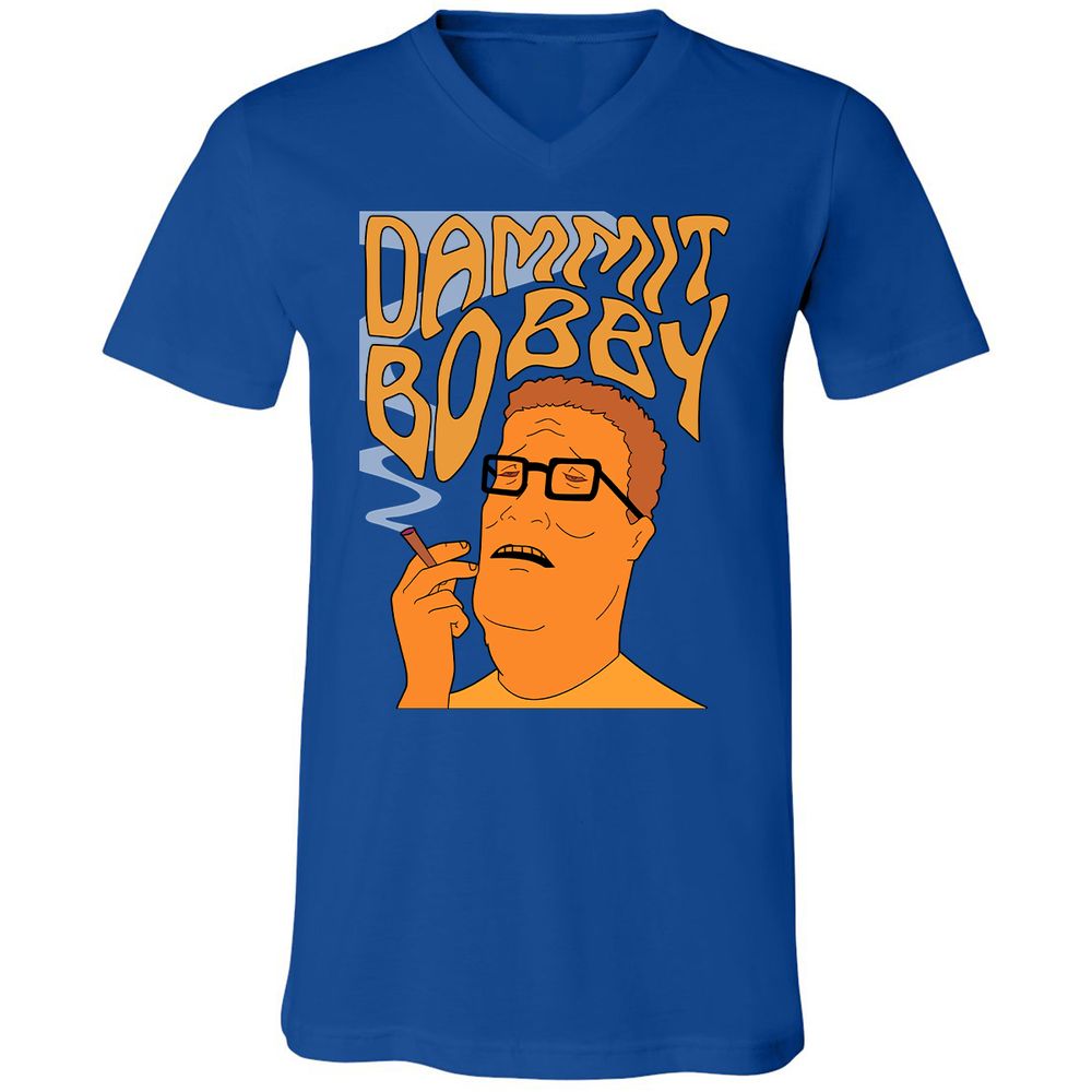 Unisex V-Neck T-Shirt - 96C3D54K - True Royal - 4