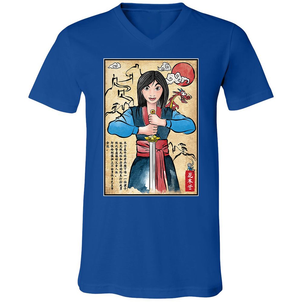 Unisex V-Neck T-Shirt - BWF3TL78 - True Royal - 4