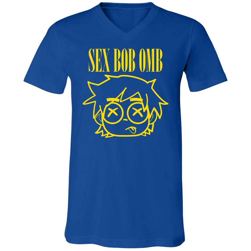 Unisex V-Neck T-Shirt - RTYA94CW - True Royal - 4