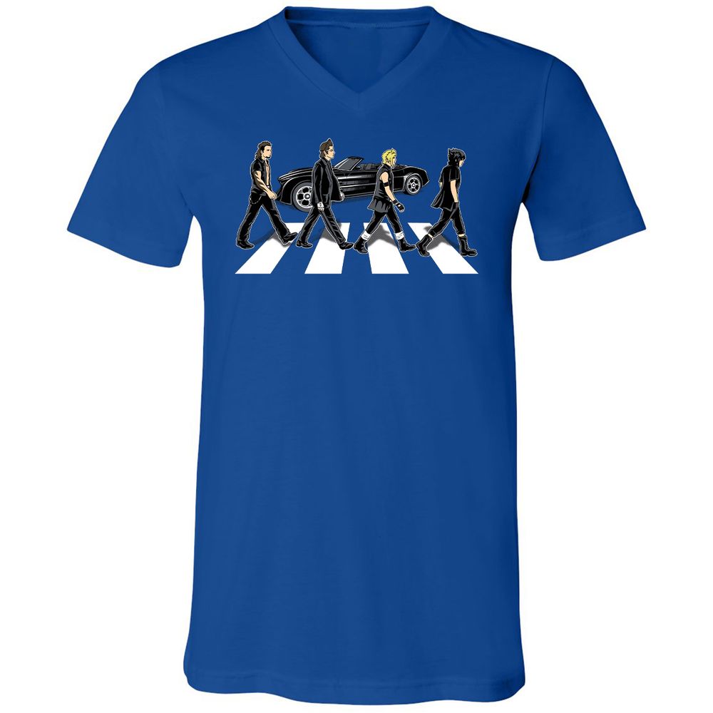 Unisex V-Neck T-Shirt - GMDS5DWA - True Royal - 4