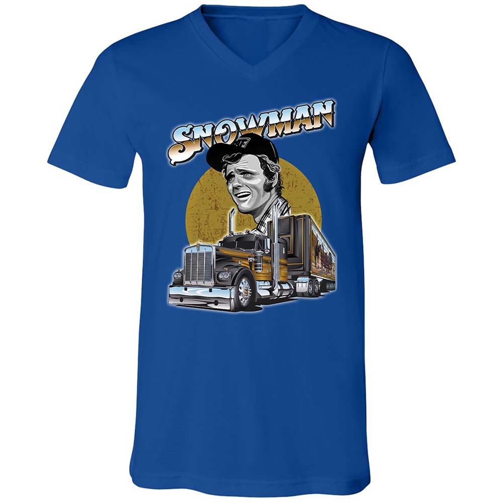 Unisex V-Neck T-Shirt - HZGDBTT7 - True Royal - 4