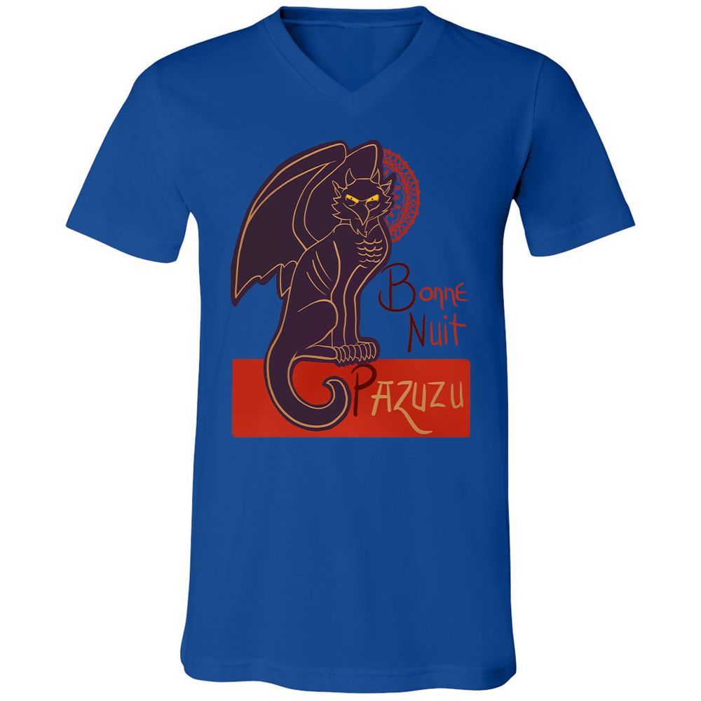 Unisex V-Neck T-Shirt - NJ9ZNWKN - True Royal - 4