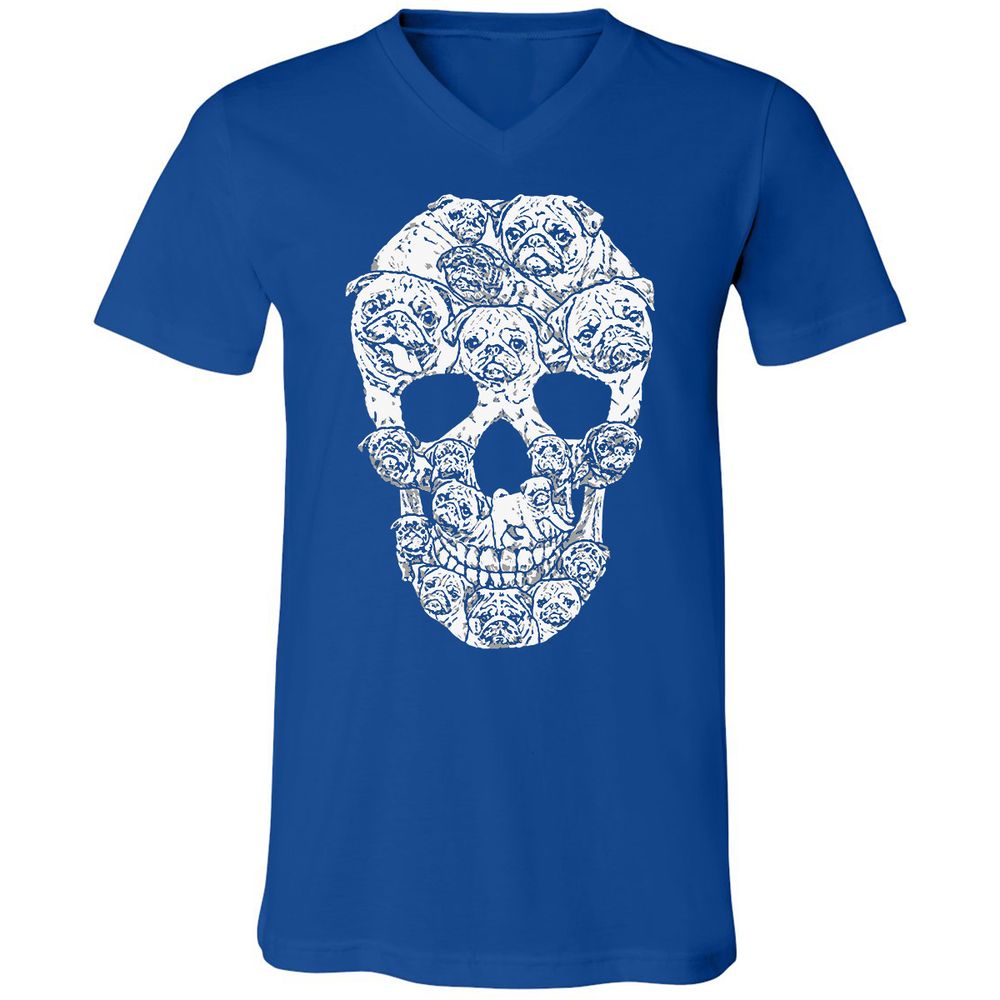 Unisex V-Neck T-Shirt - 5YYCGDZH - True Royal - 4