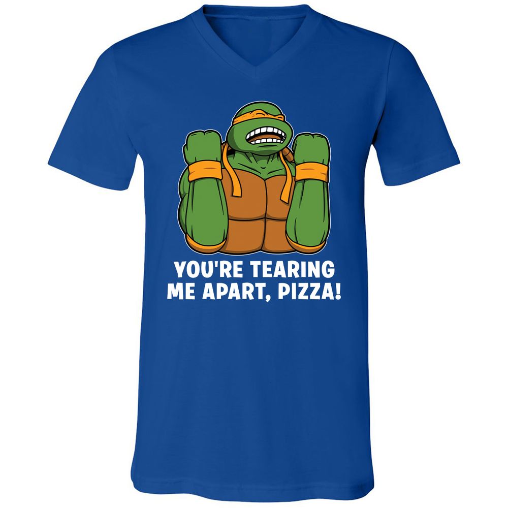 Unisex V-Neck T-Shirt - ABP2TZF6 - True Royal - 4