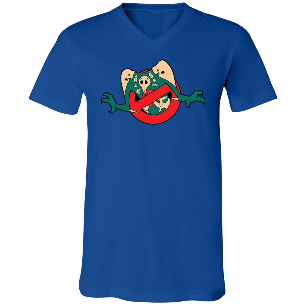 Unisex V-Neck T-Shirt - KWGTEPTV - True Royal - 4