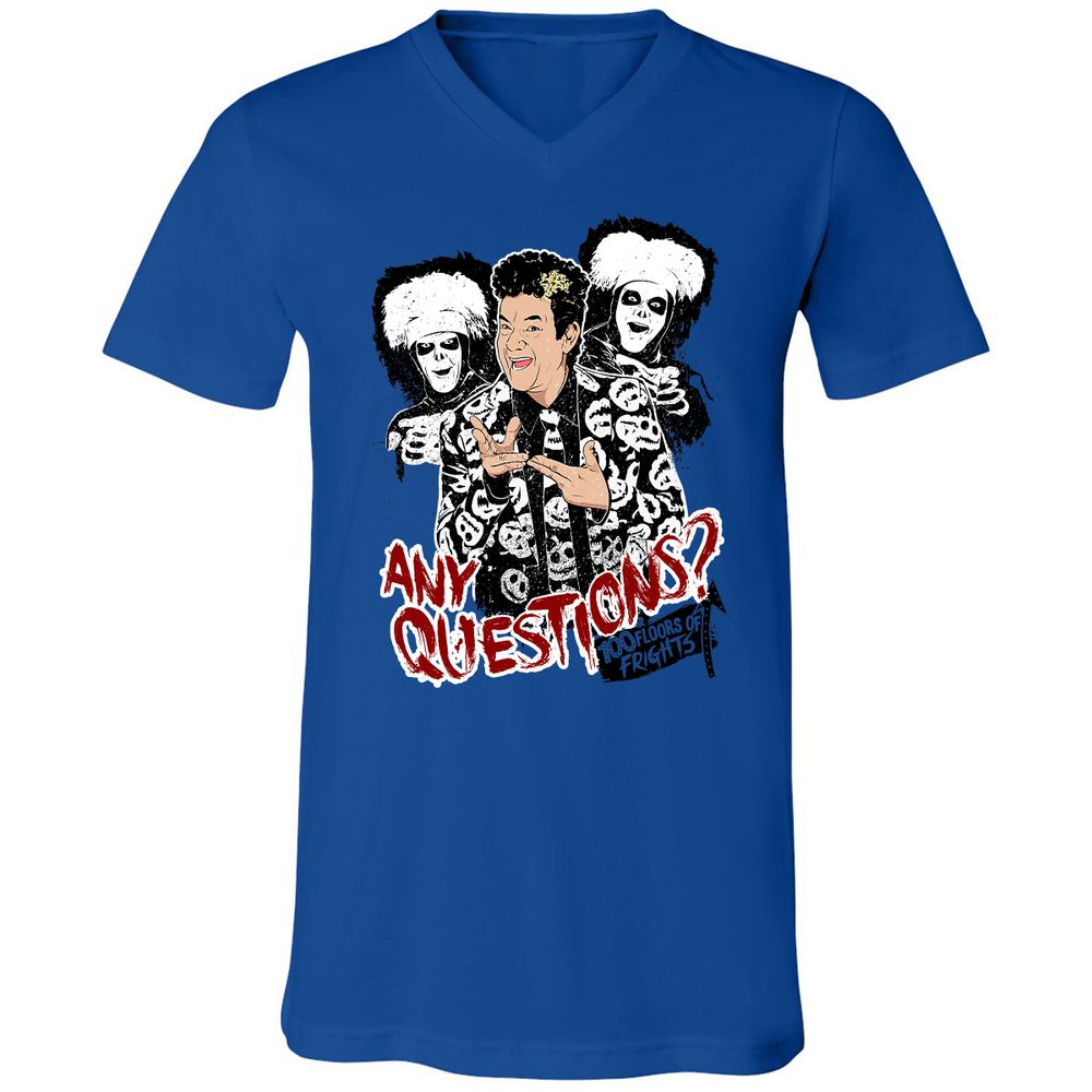Unisex V-Neck T-Shirt - 64XGU8EA - True Royal - 4