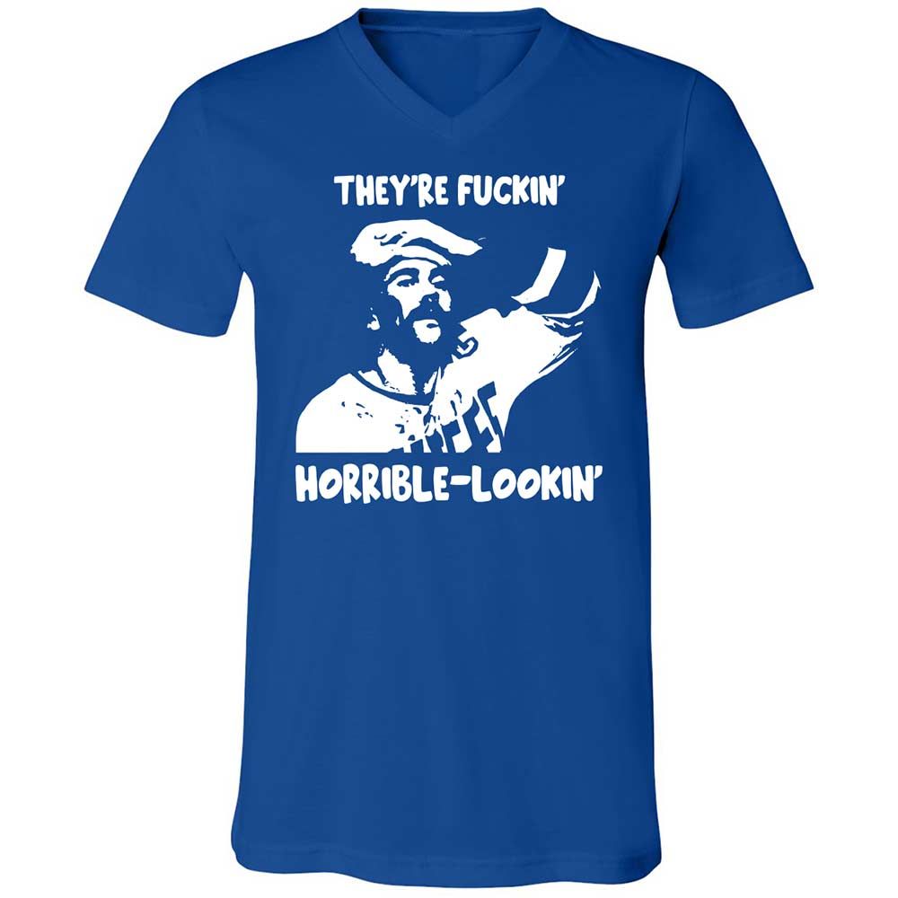 Unisex V-Neck T-Shirt - GKGA57EN - True Royal - 4