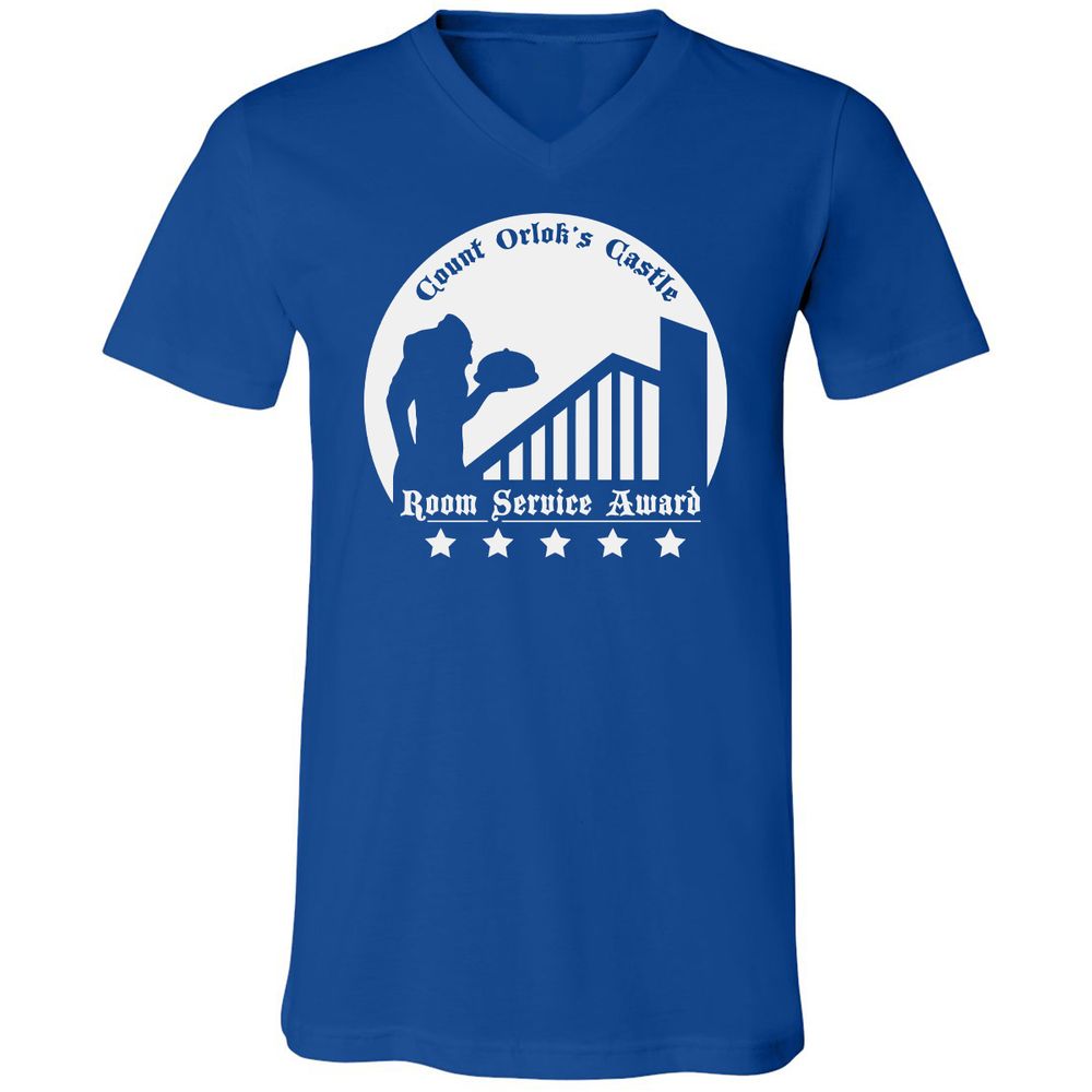Unisex V-Neck T-Shirt - 5FQ182DM - True Royal - 4