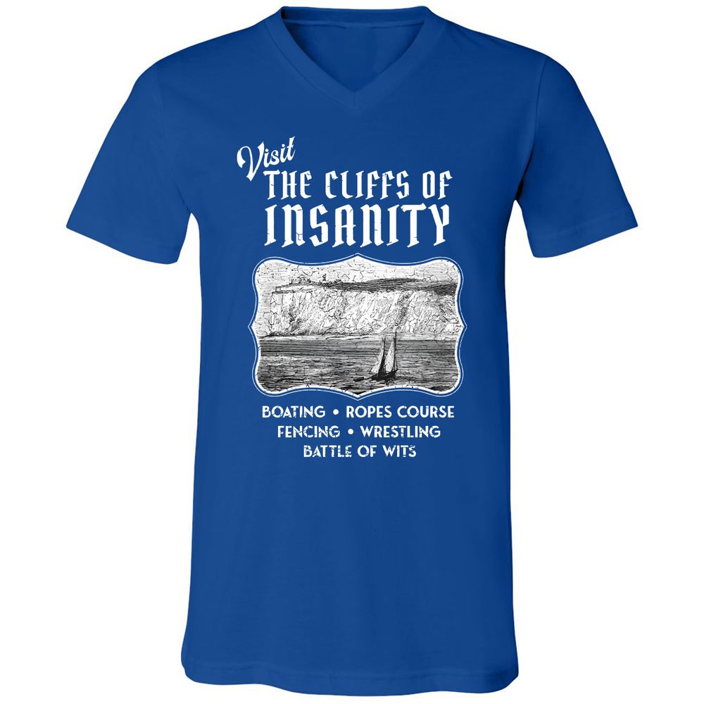 Unisex V-Neck T-Shirt - C8MAHKCY - True Royal - 4