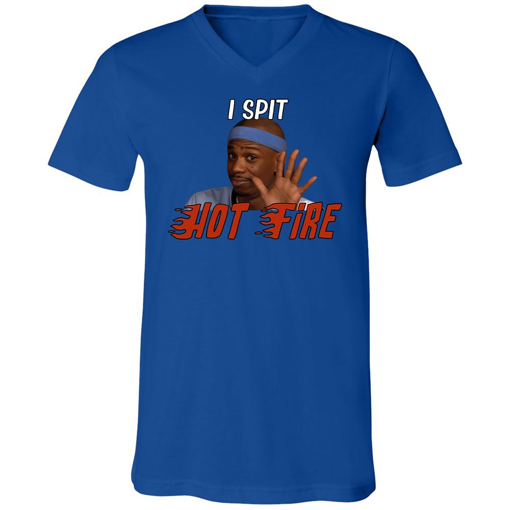 Unisex V-Neck T-Shirt - VY42XSB9 - True Royal - 4