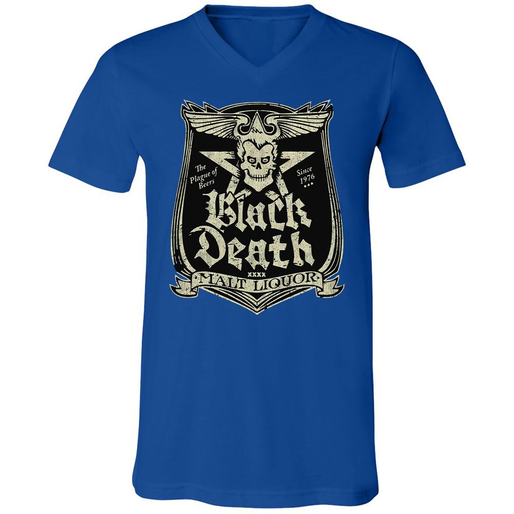 Unisex V-Neck T-Shirt - AU4JNCBE - True Royal - 4