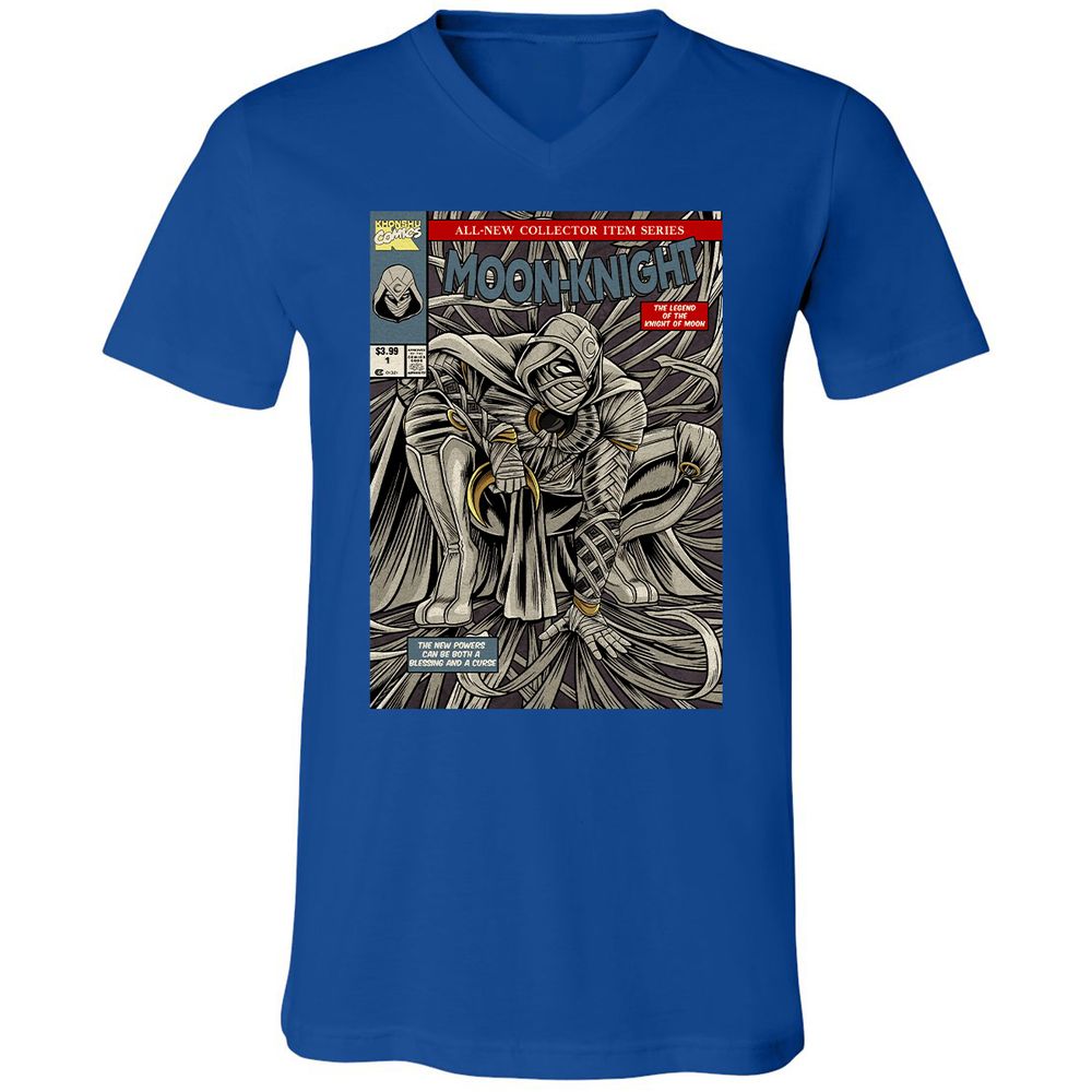 Unisex V-Neck T-Shirt - 6NP21XXF - True Royal - 4