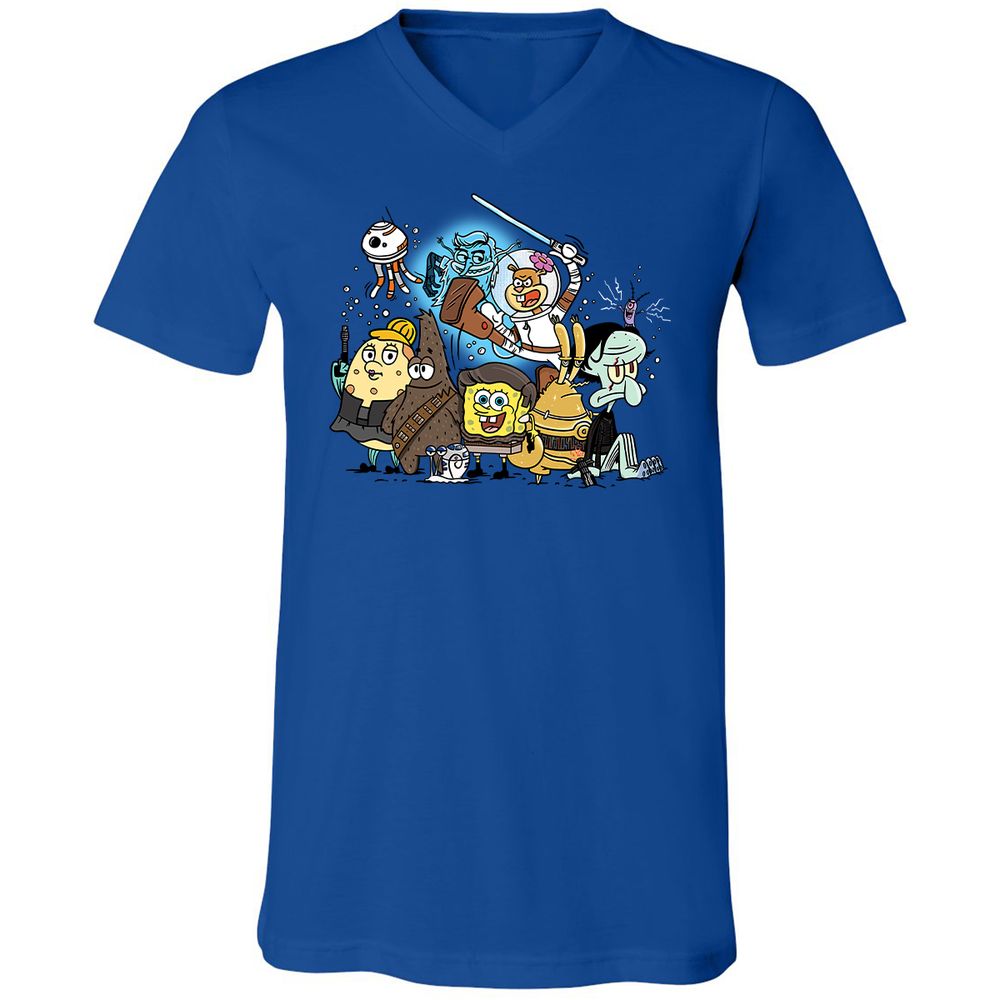 Unisex V-Neck T-Shirt - BLSM8SWB - True Royal - 4