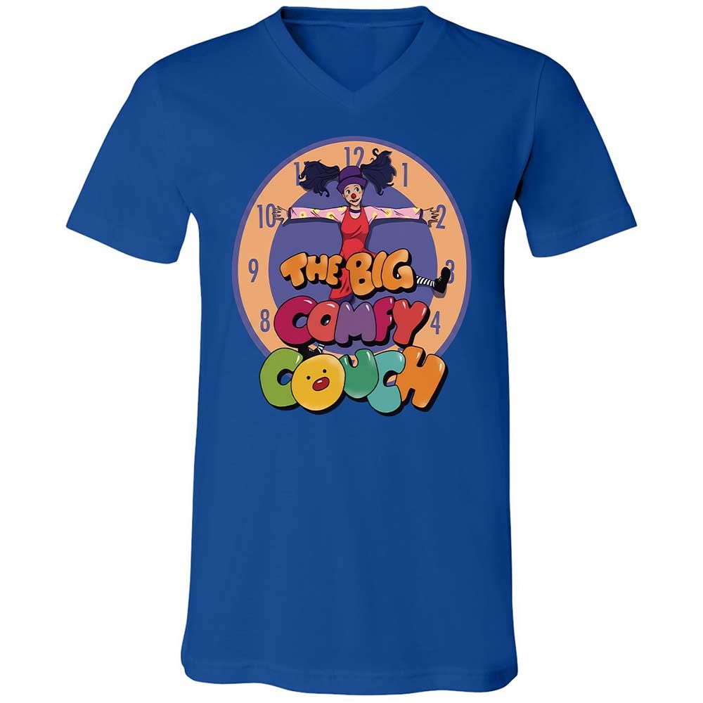 Unisex V-Neck T-Shirt - ZJXEPVL1 - True Royal - 4