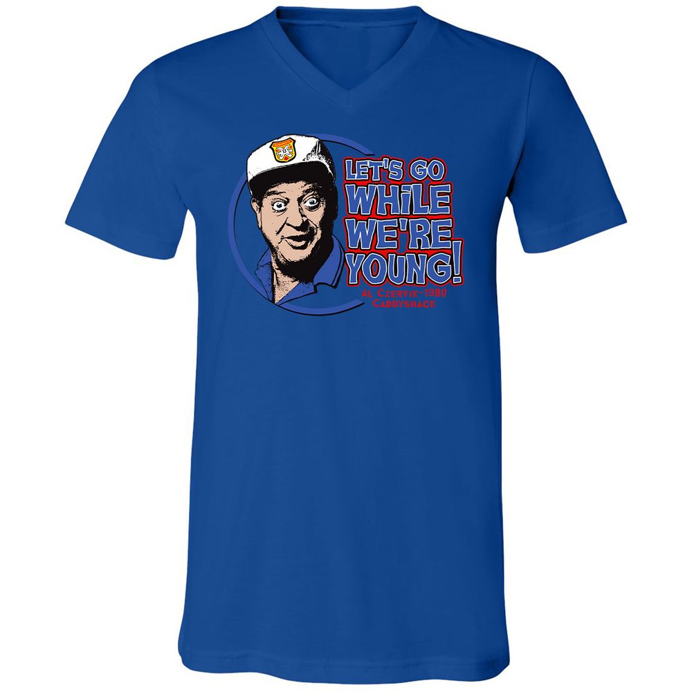 Unisex V-Neck T-Shirt - HGRKHZCX - True Royal - 4