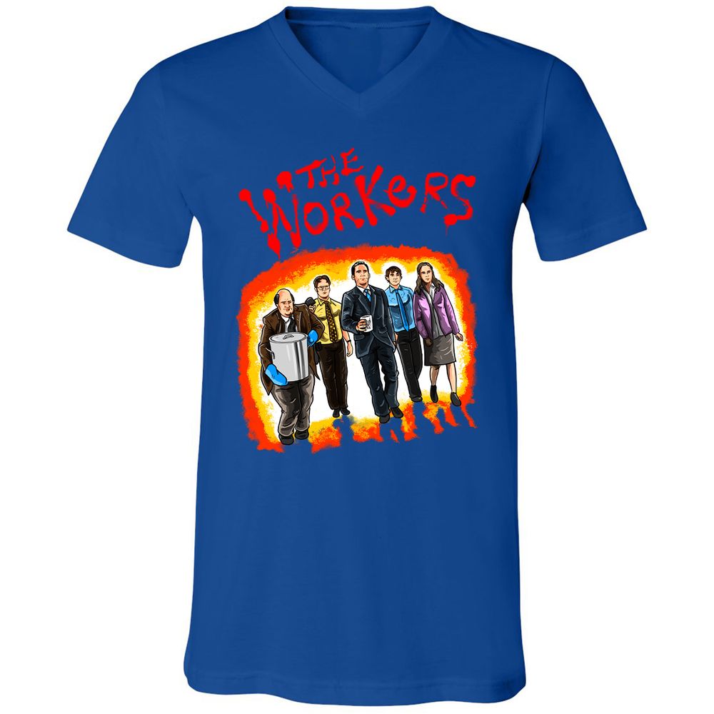 Unisex V-Neck T-Shirt - GPRF7D66 - True Royal - 4