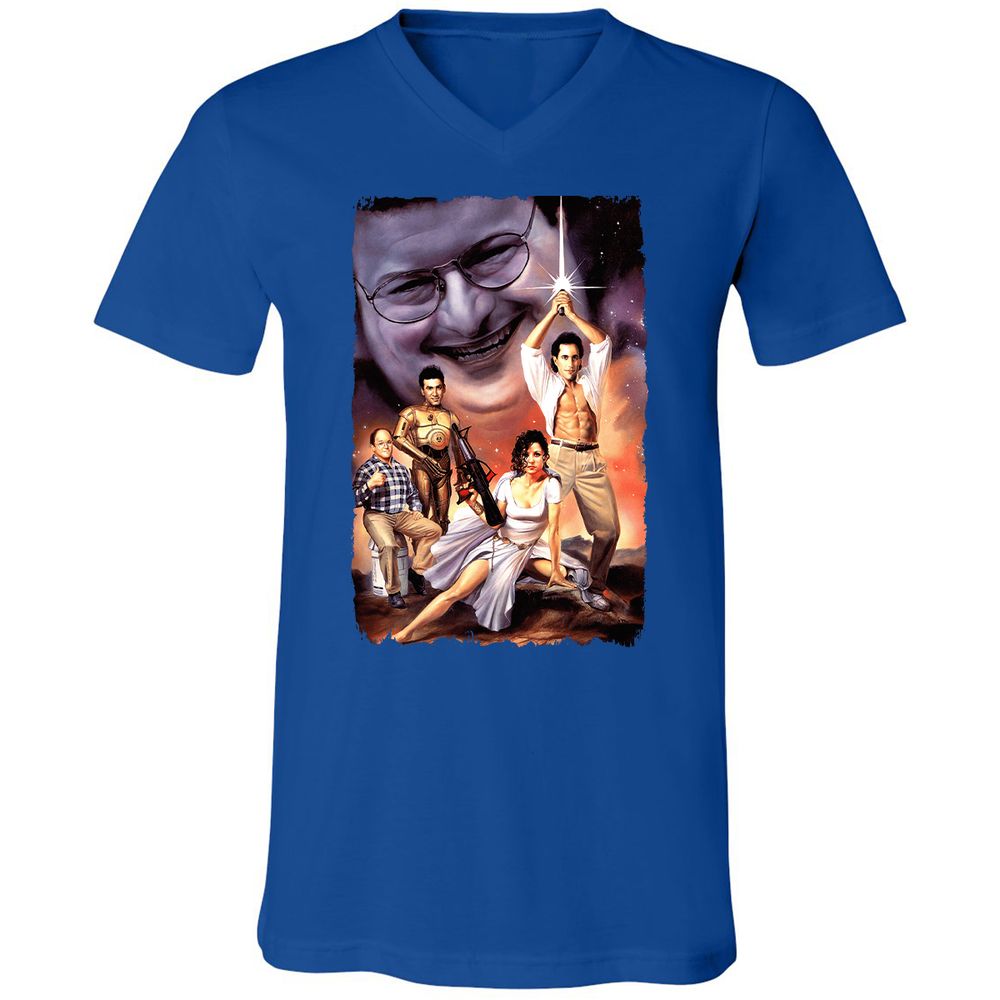 Unisex V-Neck T-Shirt - CMDWEZ4A - True Royal - 4