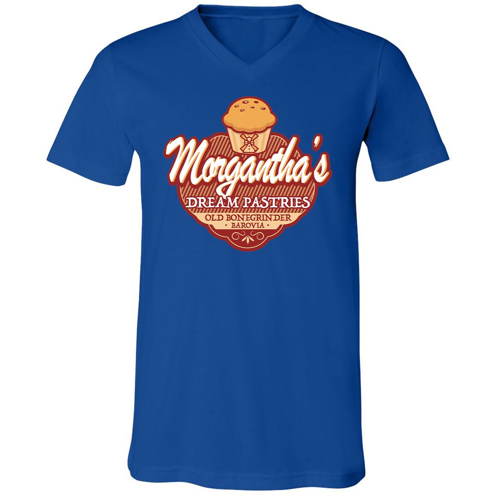 Unisex V-Neck T-Shirt - D7H97E9Z - True Royal - 4