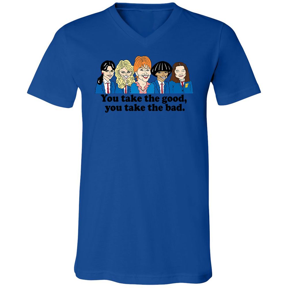 Unisex V-Neck T-Shirt - 6H126JMN - True Royal - 4