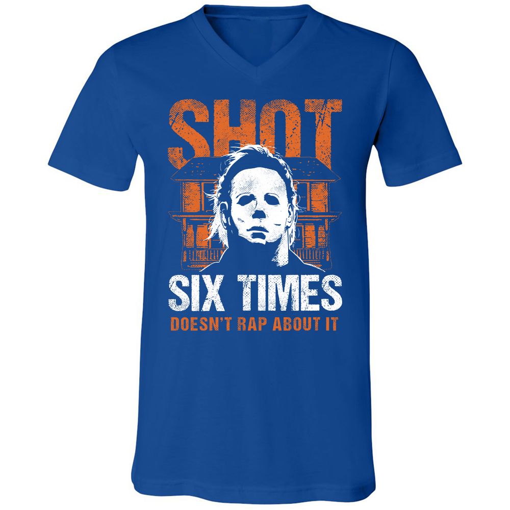 Unisex V-Neck T-Shirt - Y3UJ7AVT - True Royal - 4