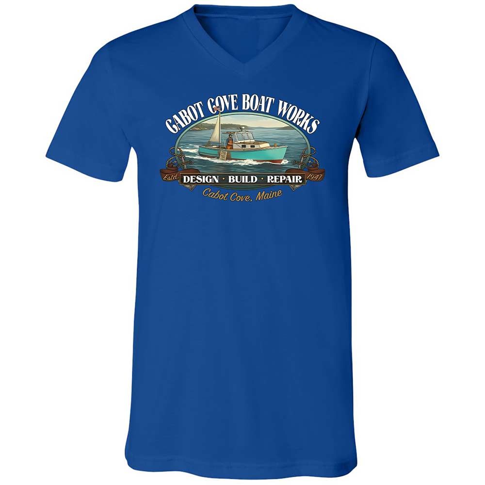 Unisex V-Neck T-Shirt - J2SSQL7E - True Royal - 4