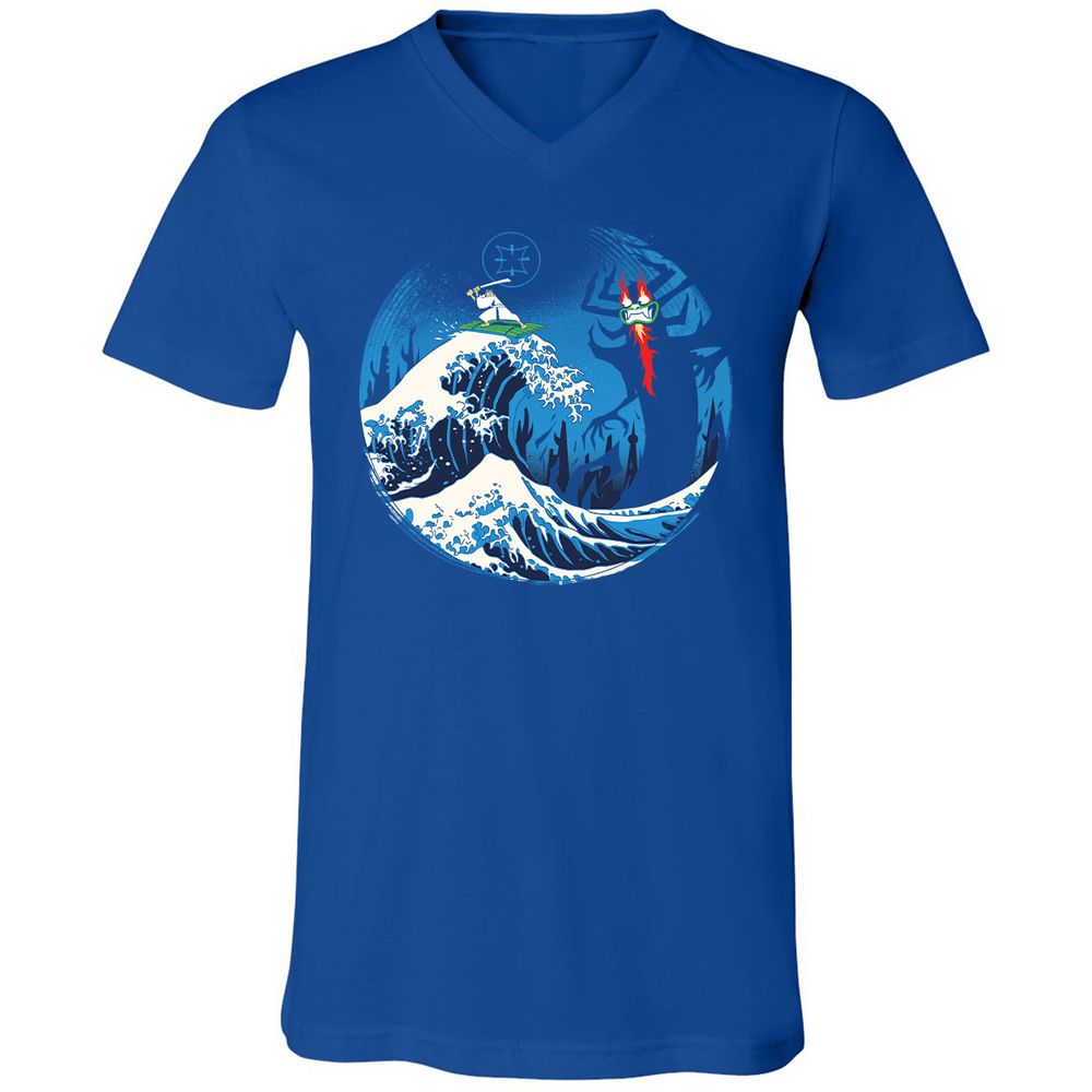 Unisex V-Neck T-Shirt - 4GNP7PWM - True Royal - 4