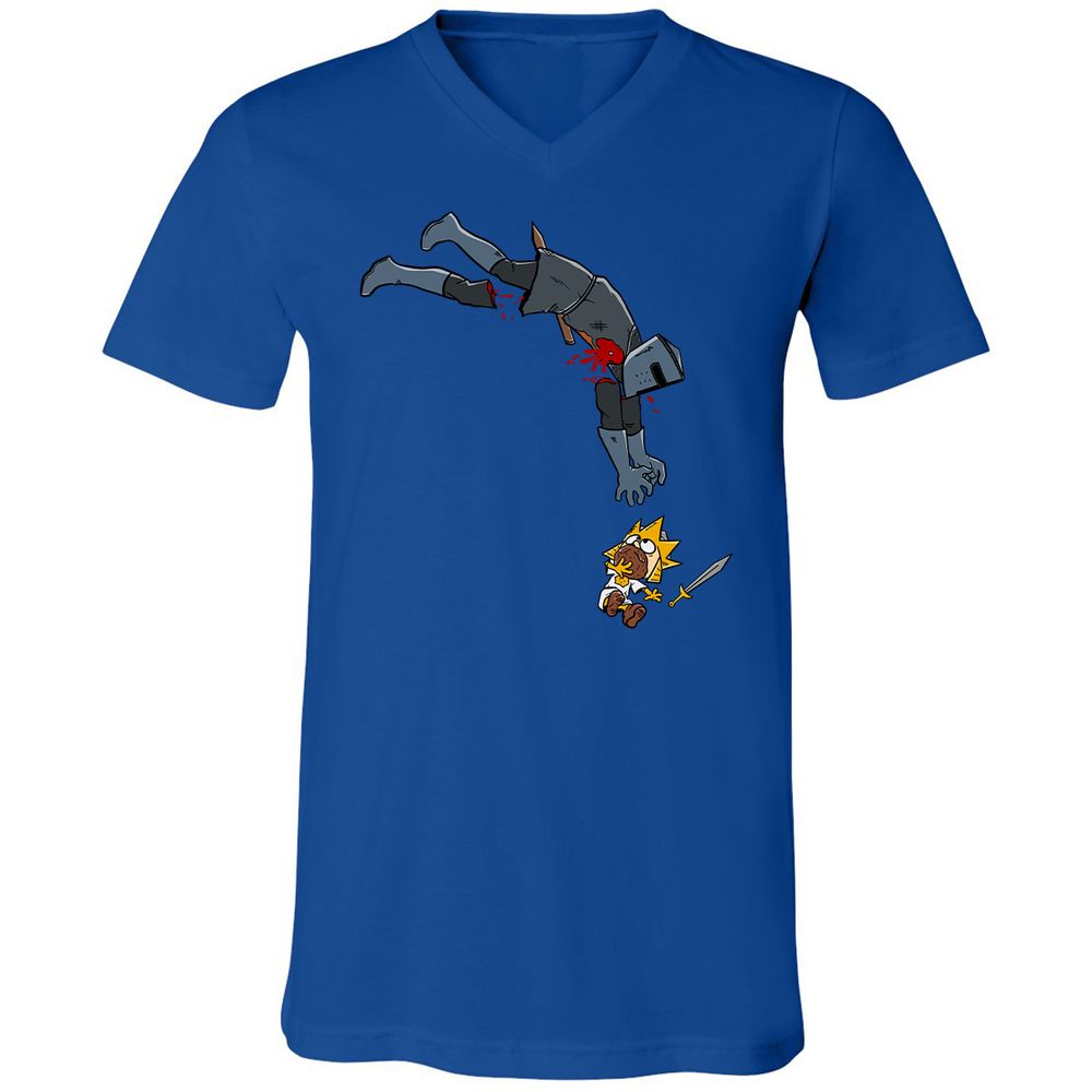 Unisex V-Neck T-Shirt - 4NC6AP3Z - True Royal - 4