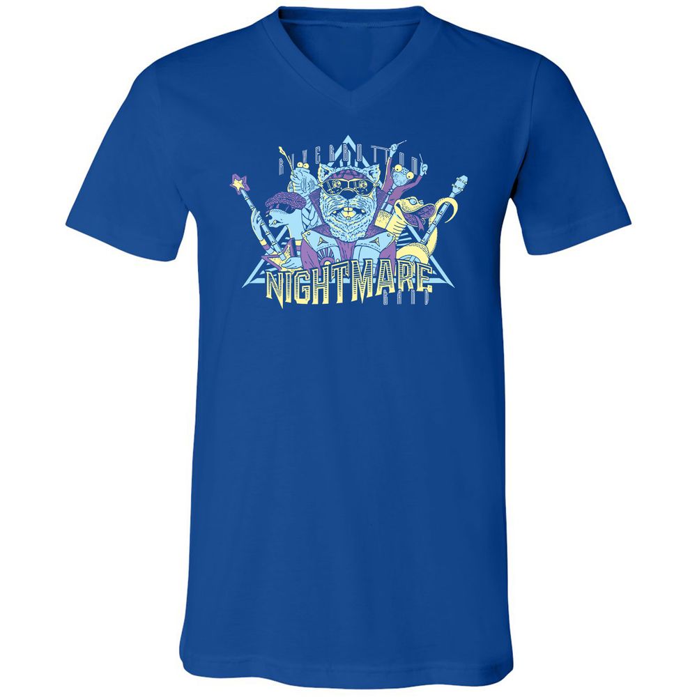 Unisex V-Neck T-Shirt - 3NJR17NU - True Royal - 4