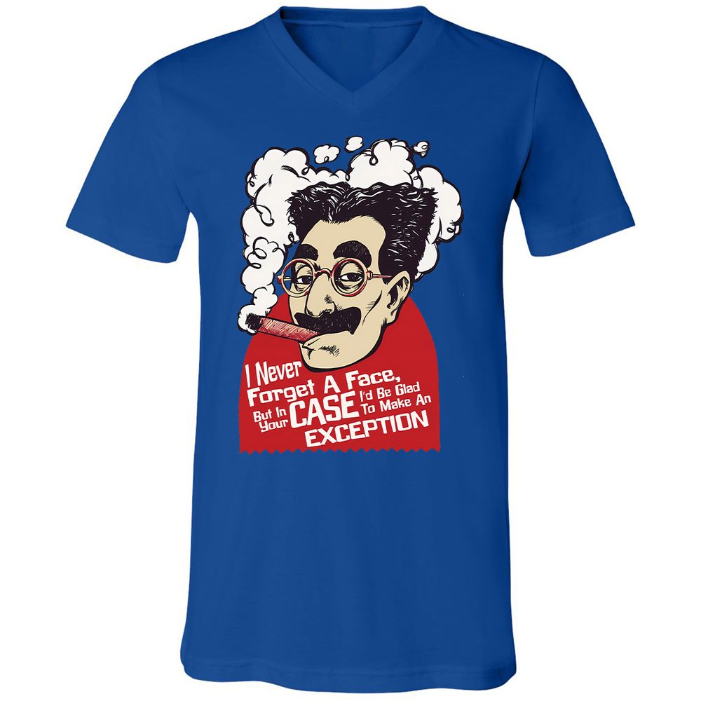 Unisex V-Neck T-Shirt - A34NAK4N - True Royal - 4