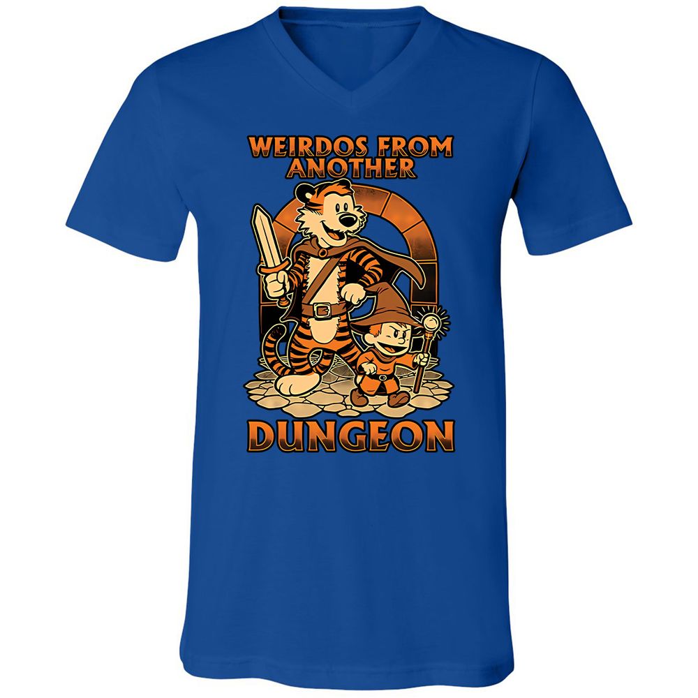 Unisex V-Neck T-Shirt - 4FR2JEGL - True Royal - 4