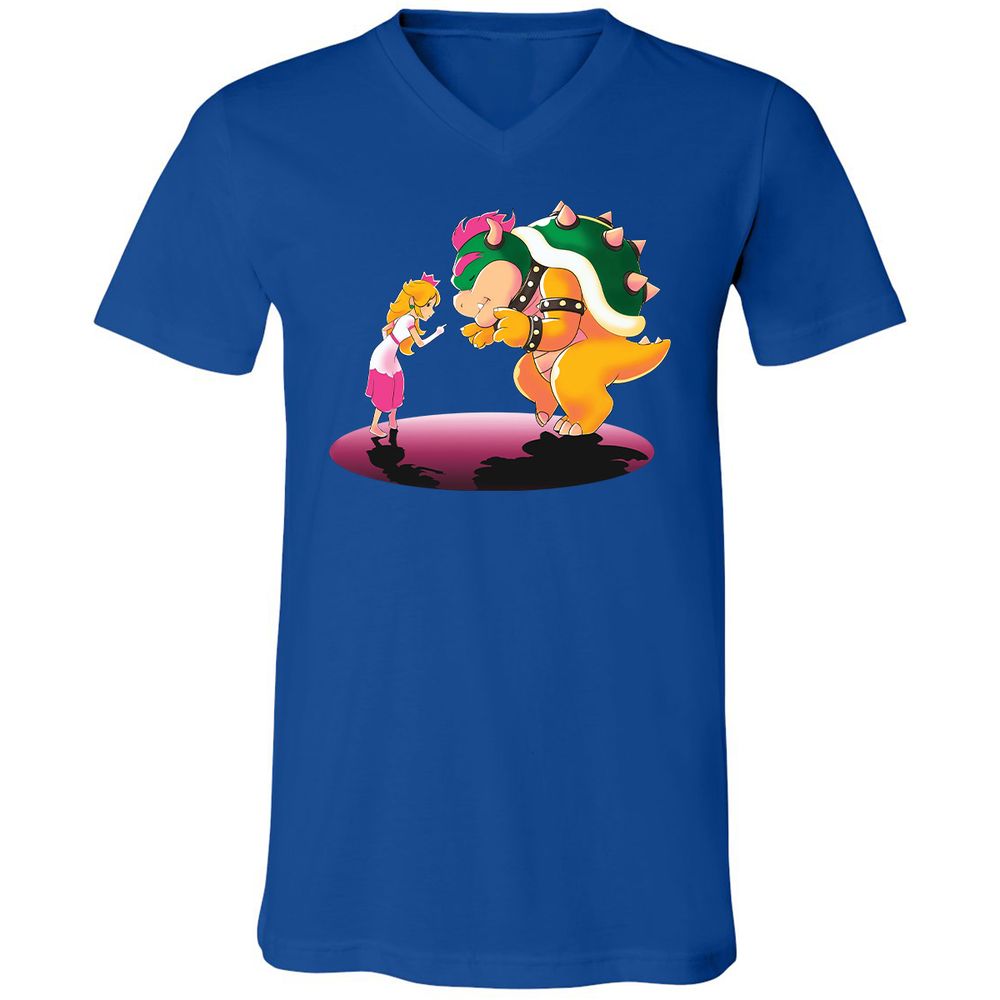 Unisex V-Neck T-Shirt - LNJTFT3E - True Royal - 4