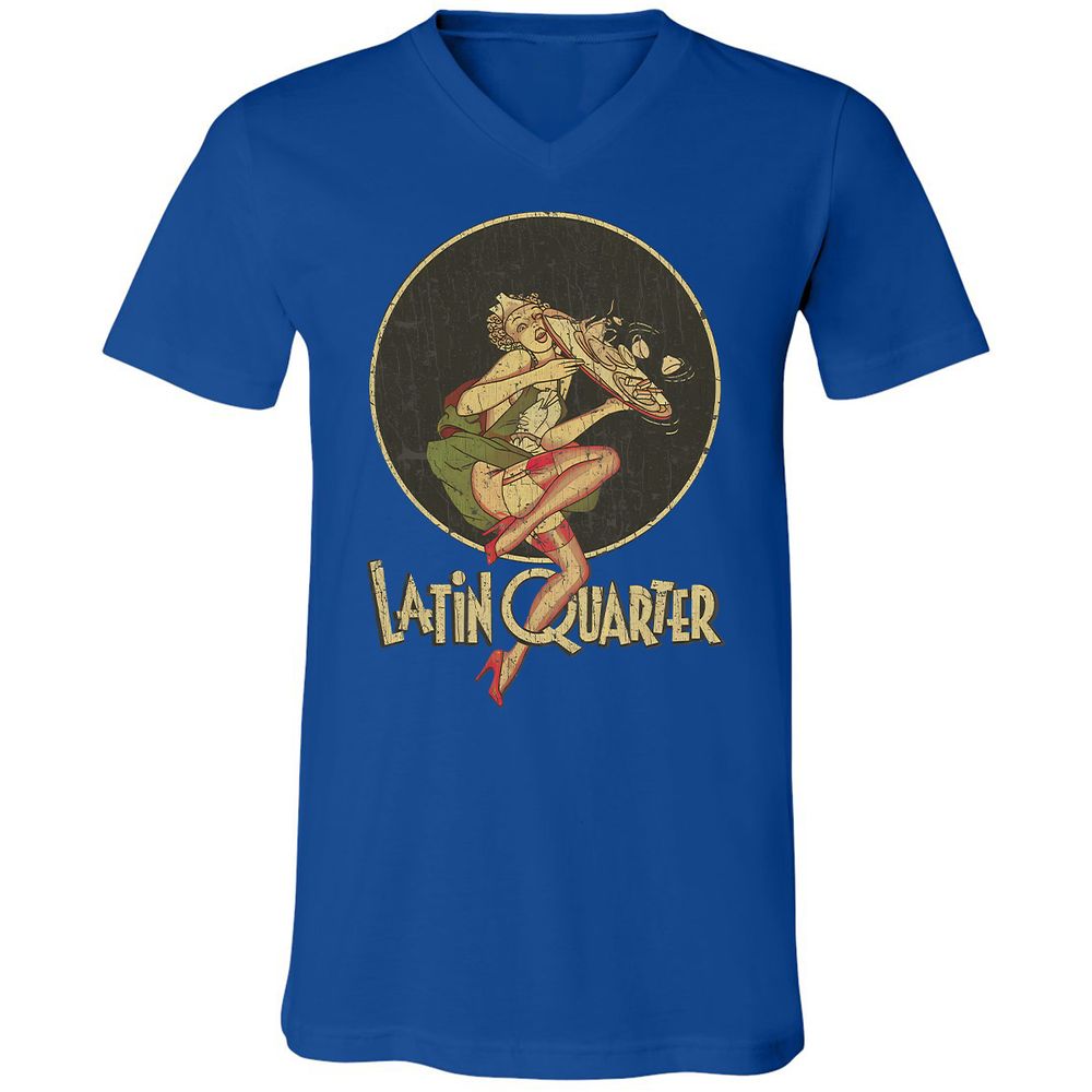 Unisex V-Neck T-Shirt - 5RU775VE - True Royal - 4