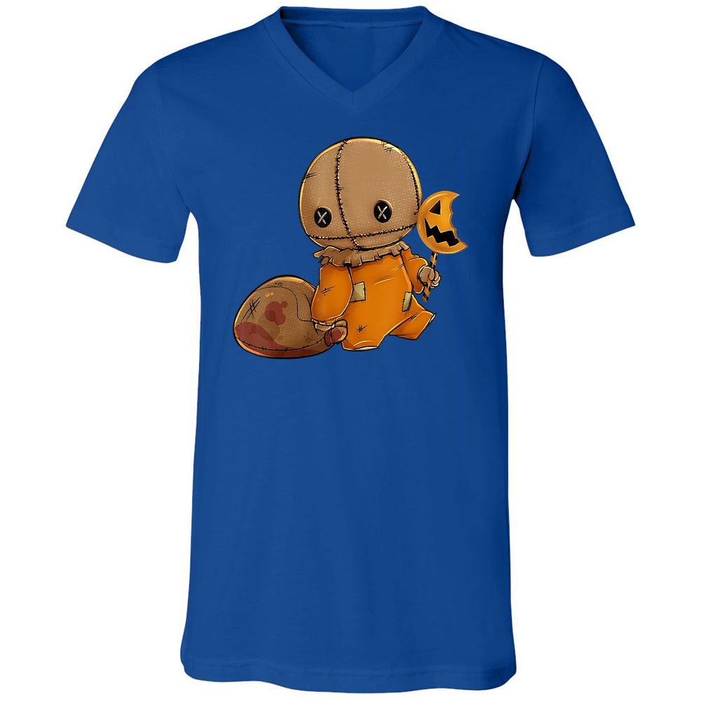 Unisex V-Neck T-Shirt - 91F9BNJZ - True Royal - 4