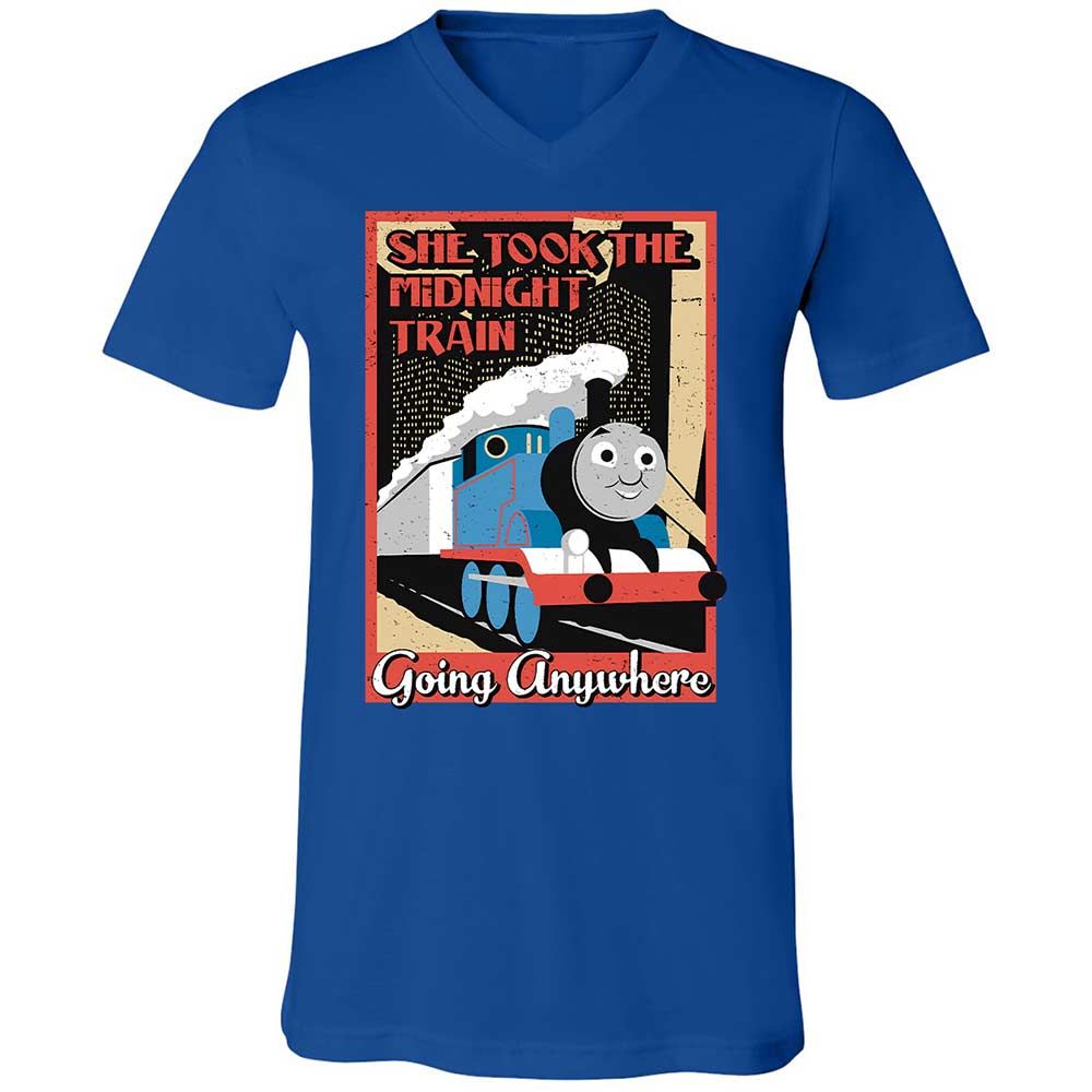Unisex V-Neck T-Shirt - 4FNZSVWU - True Royal - 4