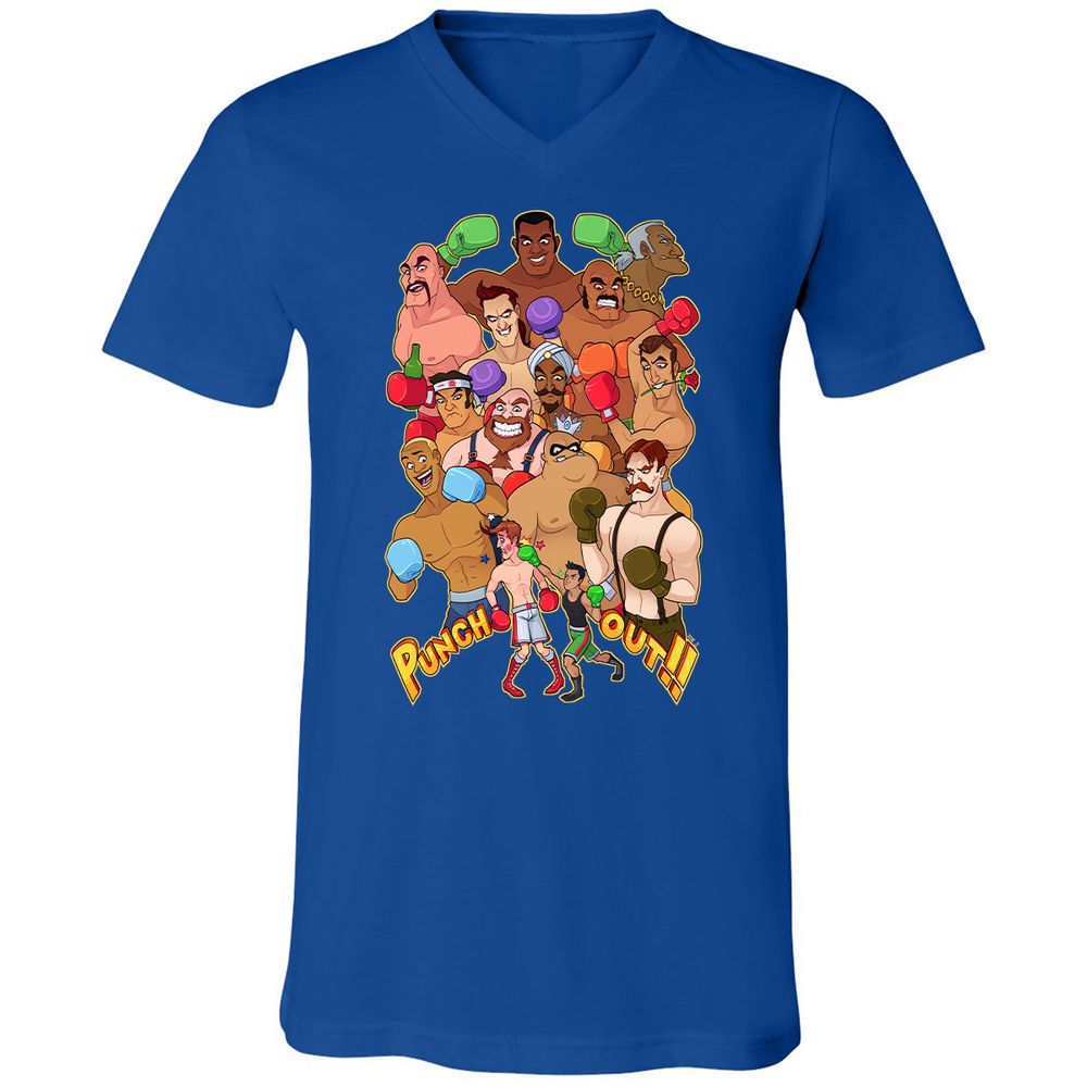 Unisex V-Neck T-Shirt - 4ZNPMJY5 - True Royal - 4