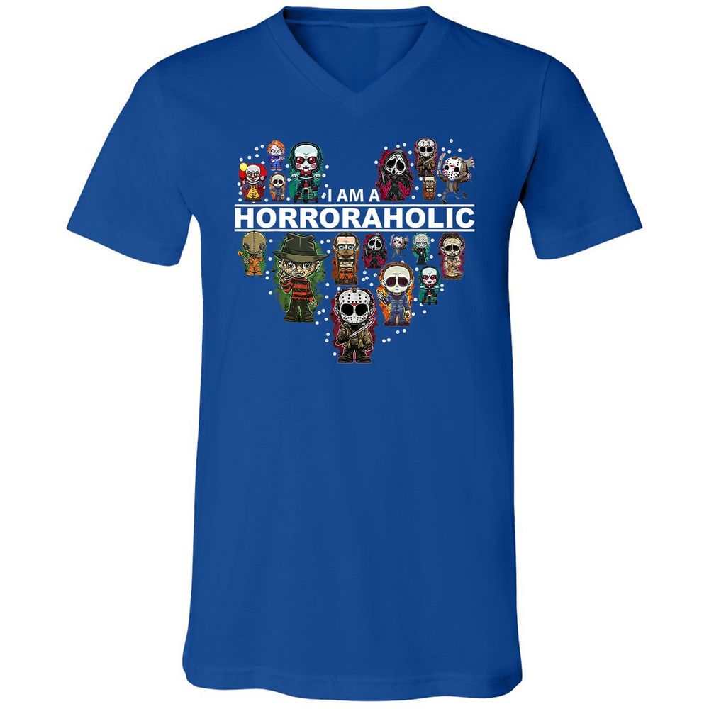 Unisex V-Neck T-Shirt - CMVEXHCL - True Royal - 4