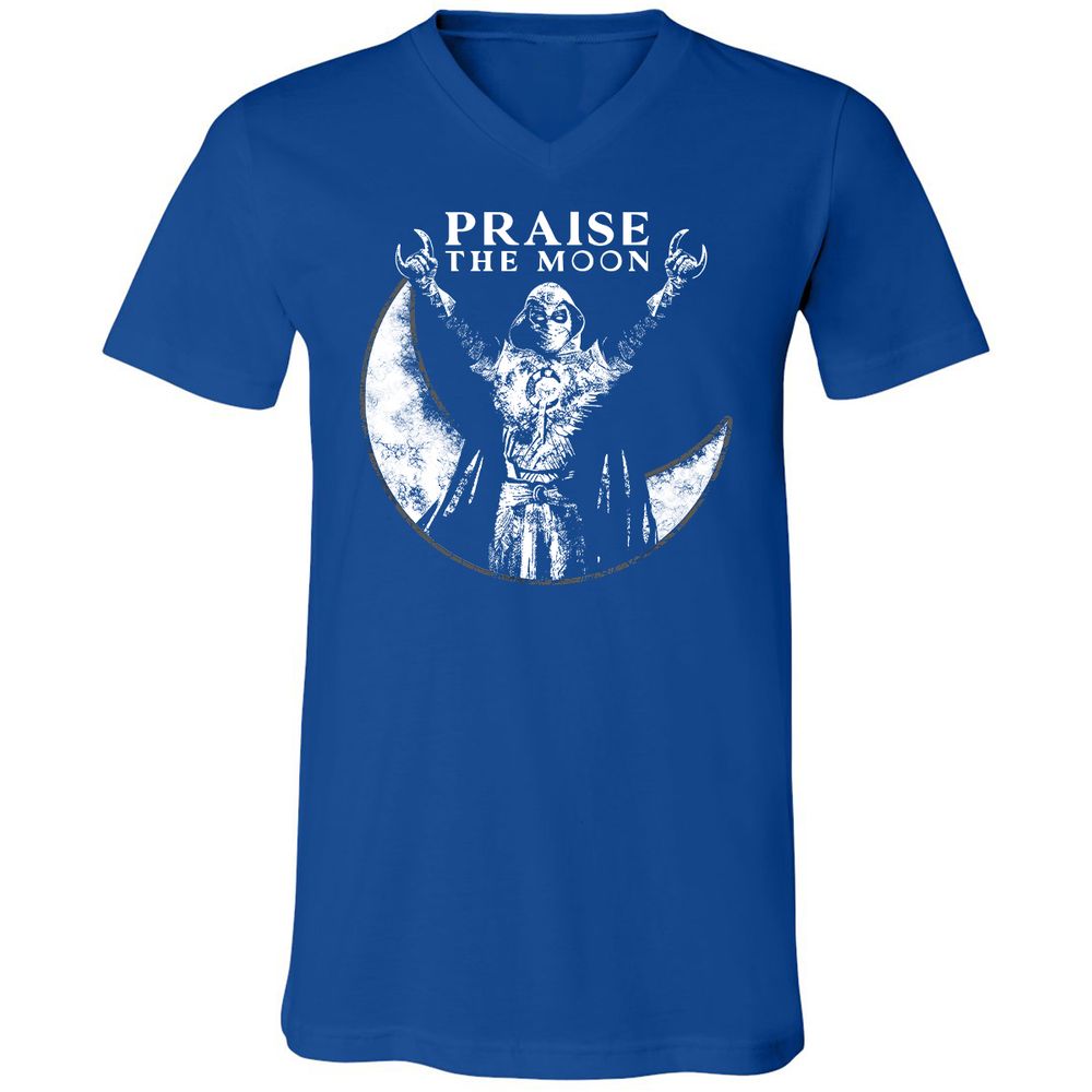 Unisex V-Neck T-Shirt - R1N1REXV - True Royal - 4