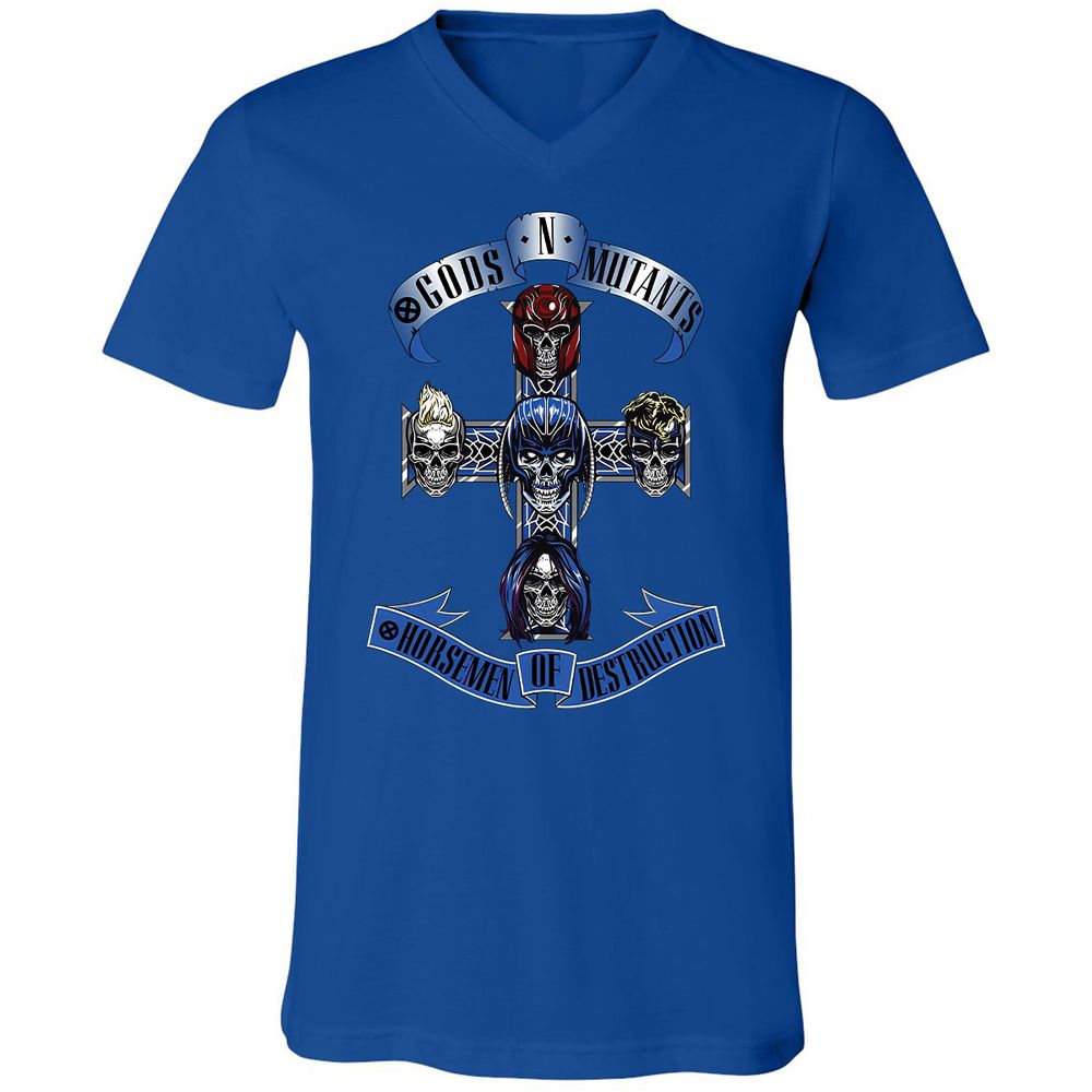 Unisex V-Neck T-Shirt - 4WEUJTJC - True Royal - 4