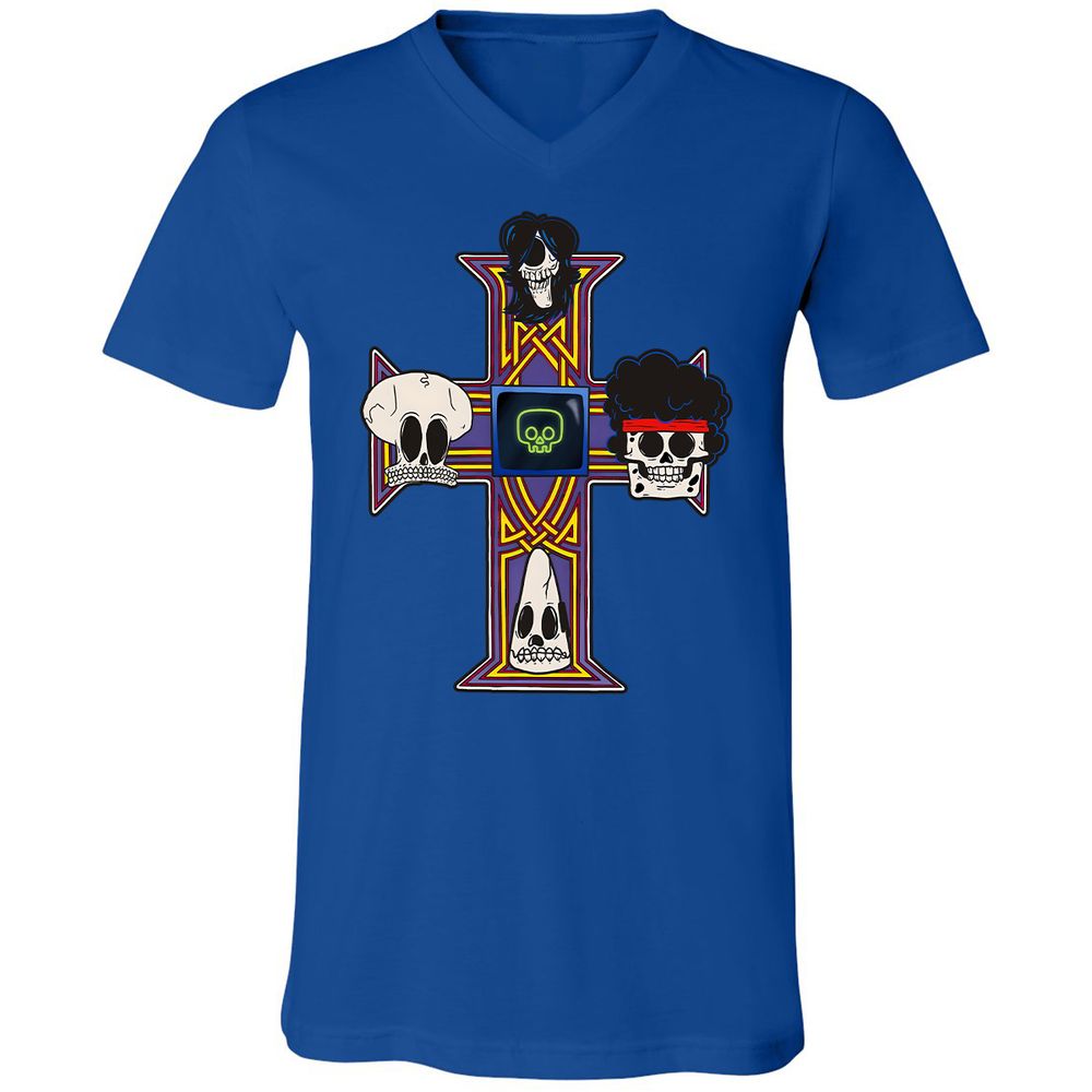 Unisex V-Neck T-Shirt - 33A1F38Y - True Royal - 4