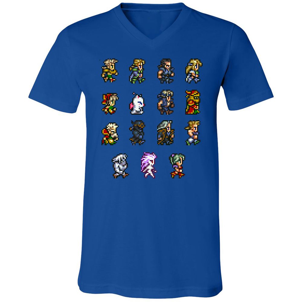 Unisex V-Neck T-Shirt - GWHGG4S7 - True Royal - 4