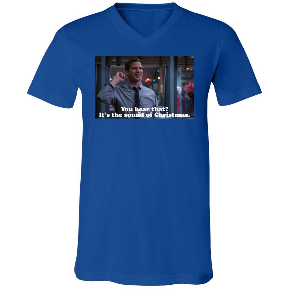 Unisex V-Neck T-Shirt - F5A8WEVX - True Royal - 4
