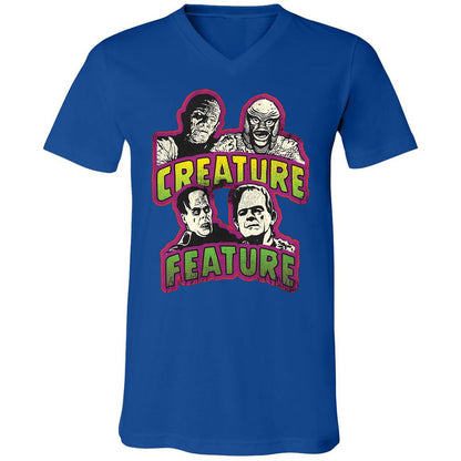 Unisex V-Neck T-Shirt - E3QD1JTW - True Royal - 4