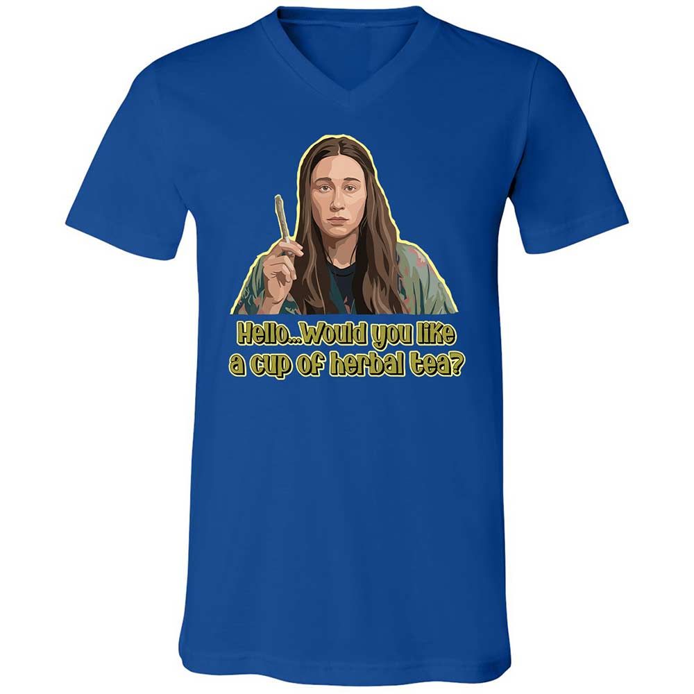 Unisex V-Neck T-Shirt - 4SX9HCXE - True Royal - 4