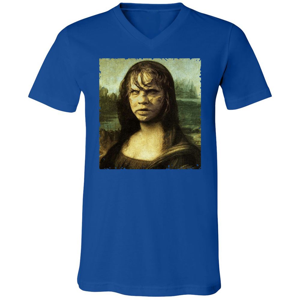 Unisex V-Neck T-Shirt - 17YJH276 - True Royal - 4
