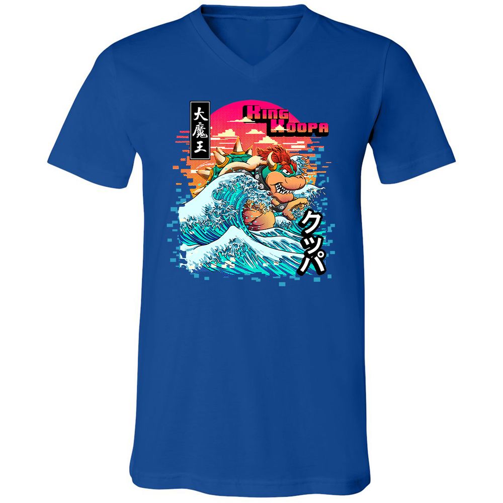 Unisex V-Neck T-Shirt - JNY1RHEM - True Royal - 4