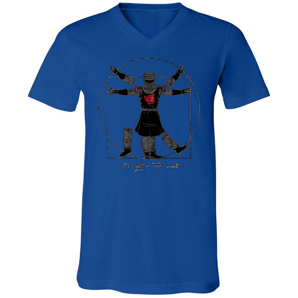 Unisex V-Neck T-Shirt - AB9LAFF1 - True Royal - 4